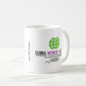 全体的な女性のネットワークのマグ コーヒーマグカップ (正面右)
