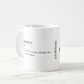 全体的な女性のネットワークのマグ コーヒーマグカップ (正面左)