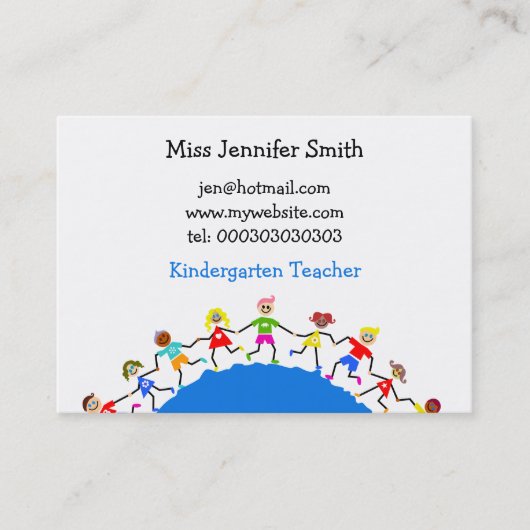 全体的な子供、 名刺 (正面)