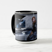 全体的な宇宙の団体や組織(GSO ES-1のインテリア) マグカップ (正面左)