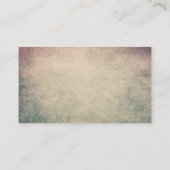 全体的な家の個人教師の先生のヴィンテージのフクロウの金ゴールド 名刺 (裏面)