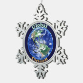 全体的な市民、オーナメント スノーフレークピューターオーナメント (右)