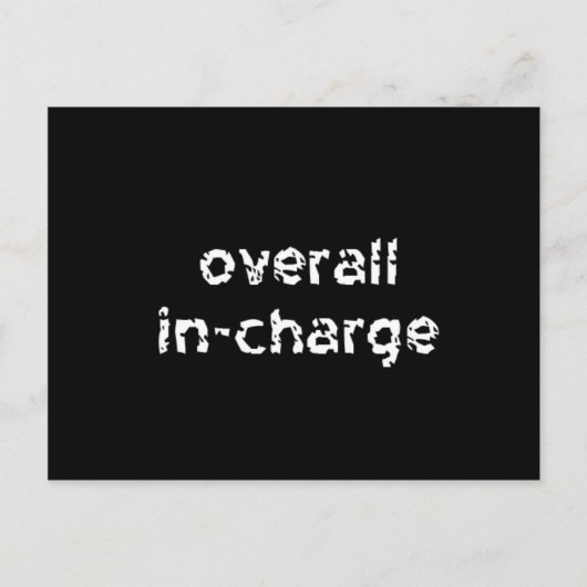 全体的な担当 ポストカード (正面)