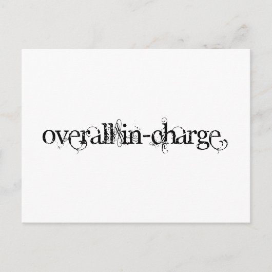 全体的な担当 ポストカード (正面)