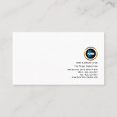 全体的な方向矢のスタイリッシュなサプライチェーン 名刺 (裏面)