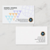 全体的な方向矢のスタイリッシュなサプライチェーン 名刺 (正面/裏面)