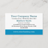 全体的な格子名刺 名刺 (裏面)