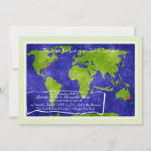 全体的な行先の結婚式招待状 招待状 (正面)