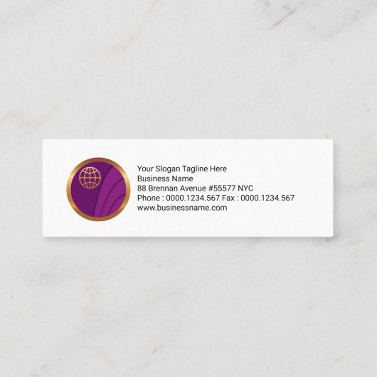 全体的な輸出入の記号論理学の矢 スキニー名刺 (裏面)