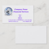 全体的な金融サービスの名刺 名刺 (正面/裏面)