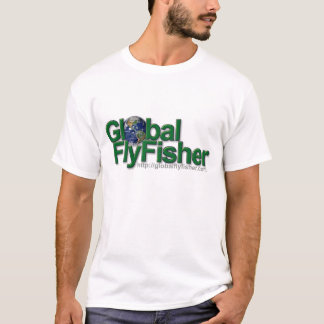 全体的なFlyFisherのロゴのTシャツ Tシャツ