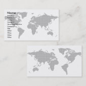 全体的ビジネスカード 名刺 (正面/裏面)