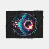 全体表示2024年4月8日天文学キャンピング太陽の フリースブランケット (正面(横))