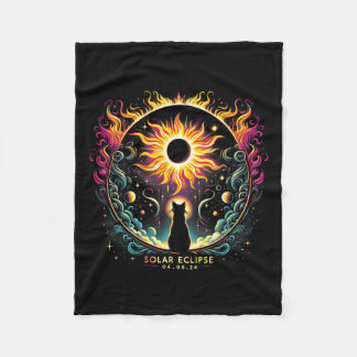 全体表示2024年4月8日太陽の食猫好き フリースブランケット