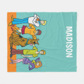 全体集団14 Mystery Inc フリースブランケット (正面(横))