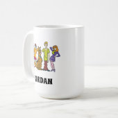 全体集団14 Mystery Inc |名前の追加 コーヒーマグカップ (正面左)