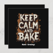 全保てのパン屋のおもしろいレシピを焼く 招待状 (正面/裏面)