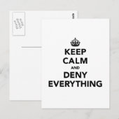 全保てを冷静に否定する ポストカード (正面/裏面)