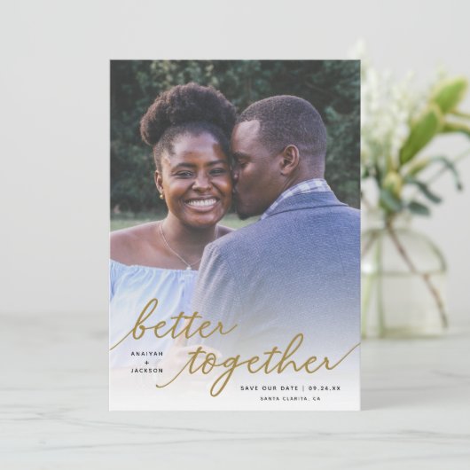 全写真を一緒に描くだけ|金ゴールド セーブザデート (スタンド正面)