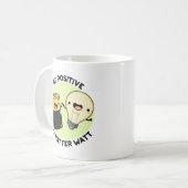 全前向きくワッおもしろいトだ コーヒーマグカップ (正面左)