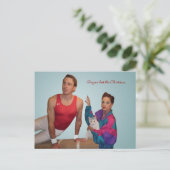 全力をこのクリスマス尽くして下さい シーズンポストカード (スタンド正面)