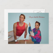 全力をこのクリスマス尽くして下さい シーズンポストカード (正面/裏面)