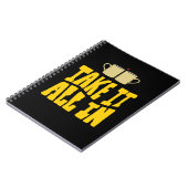 全力を尽やる気を起こさせるくして感動的引用文 ノートブック (左側)