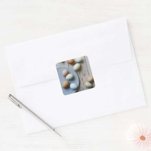 全卵 スクエアシール (封筒)