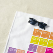 全周モダン期表 ビーチタオル (インサイチュ)