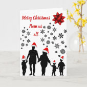 全員からクリスマスカード カード (黄色い花)