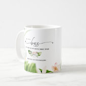 全員が憧れる上司 | モノグラム コーヒーマグカップ (正面左)