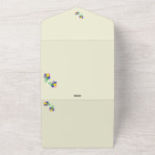 全員が招待結婚のチューリップ オールインワン招待状 (外側)