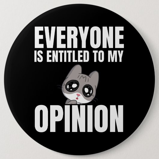 全員が自分の意見ボタンの権利を持っている 缶バッジ (正面)