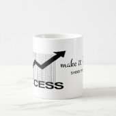 全員に衝撃を与える：はっきりしたやる気を起こさせる引用文 コーヒーマグカップ (中央)