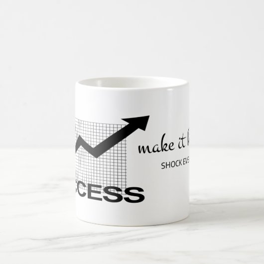 全員に衝撃を与える:はっきりしたやる気を起こさせる引用文 コーヒーマグカップ (中央)
