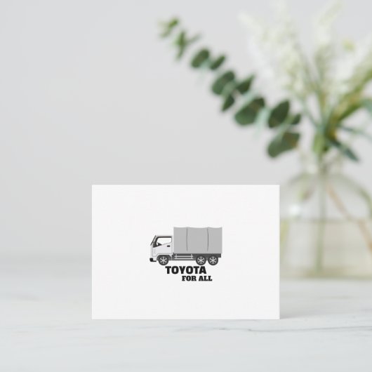 全員トヨタ 名刺 (スタンド正面)