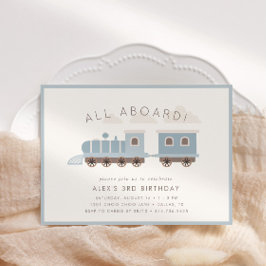 全員乗れ！ボーイズトレインバースデーパーティー 招待状