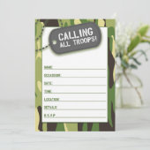 全員集合！空白を埋めて誕生日招待状 招待状 (スタンド正面)