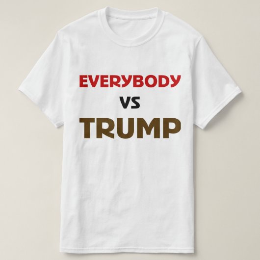全員VSトランプ Tシャツ (デザイン正面)