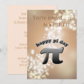 全国πの日 | 数学オタクのためのπ記号 3月14日 招待状 (正面/裏面)