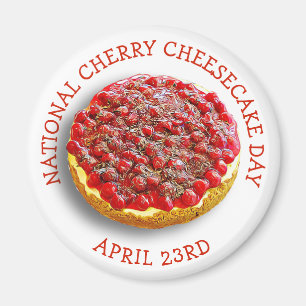 全国さくらんぼチーズケーキの日4月23日磁石 マグネット