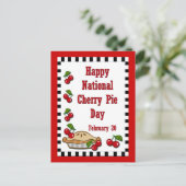 全国さくらんぼパイの日2月20日 ポストカード (スタンド正面)