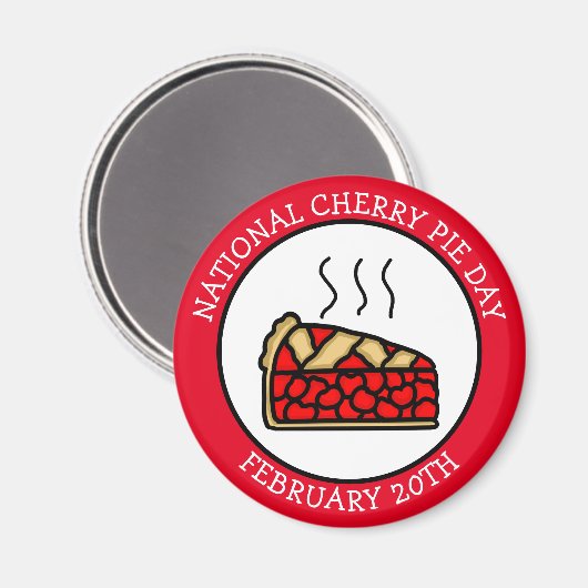 全国さくらんぼパイの日2月20日 マグネット (正面/裏面)