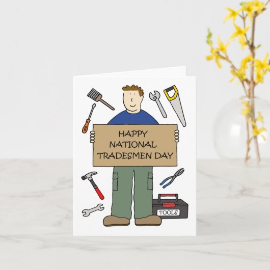 全国の商人の日 カード (黄色い花)