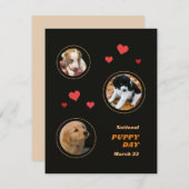 全国の子犬の日のカード シーズンカード (正面/裏面)