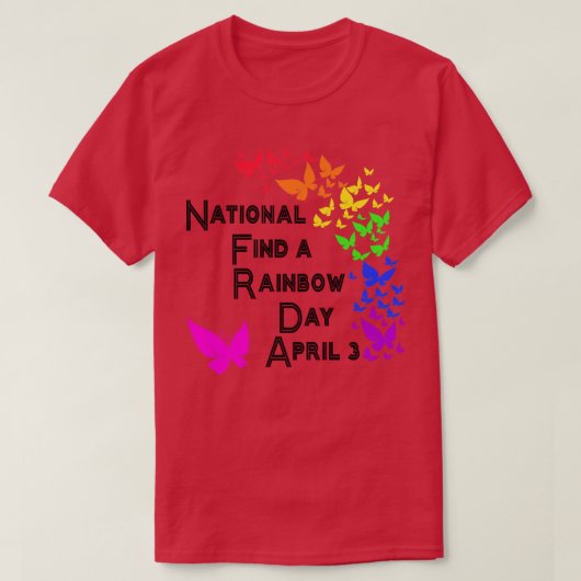 全国の虹の日は4月3日 , 2 Tシャツ (デザイン正面)