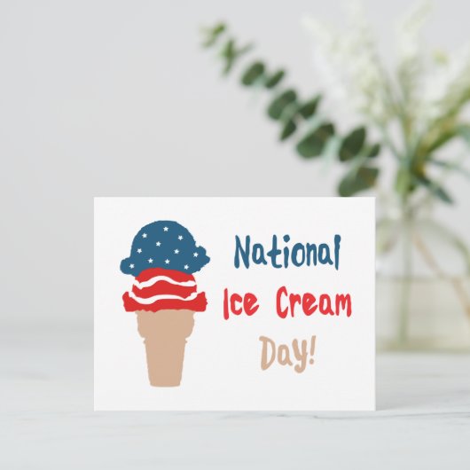 全国アイスクリームの日 ポストカード (スタンド正面)