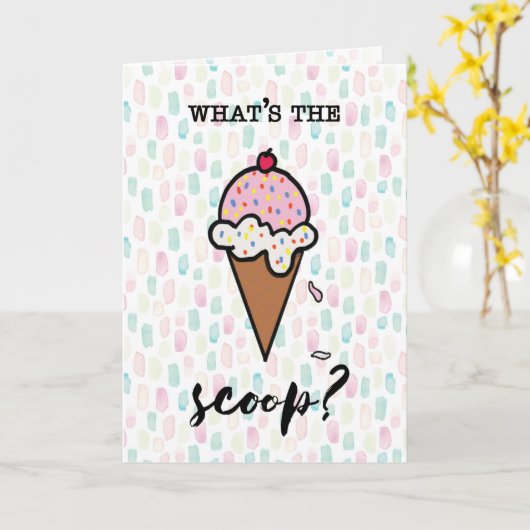 全国アイスクリームデイハロースコップコーン カード (黄色い花)