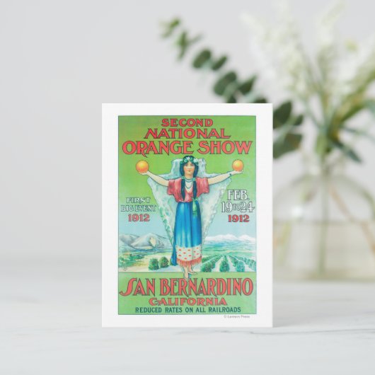 全国オレンジショー ポスター #4 ポストカード (スタンド正面)