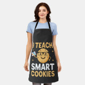 全国クッキーの日、私は賢いクッキーを教える エプロン (着用した状態)